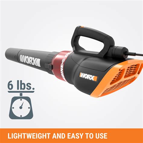 Amazon WORX TURBINE 12 Corded Leaf Blower With 110 MPH And