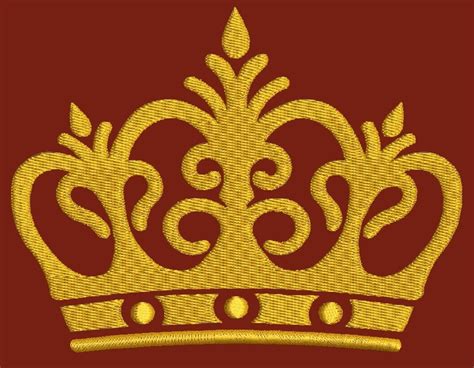 Imperial Crown Machine Embroidery Design Tested Etsy