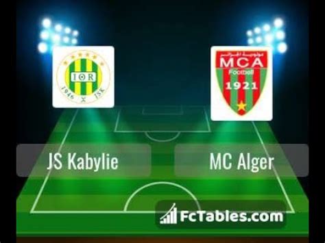 LIVE JS Kabylie vs C Alger - ALGERIA - LIGUE 1 Match Today live Score ...