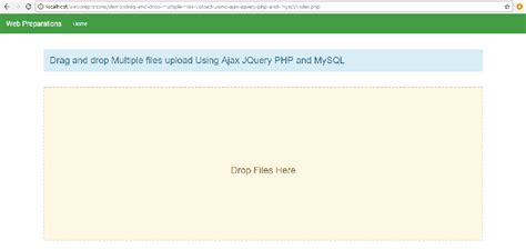 Drag And Drop Multiple Files Upload Using Ajax Jquery Php And Mysql