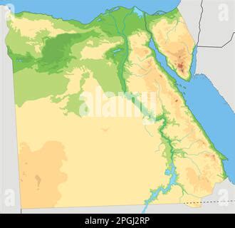 Sinai Peninsula Road Map Stock Vector Image Art Alamy