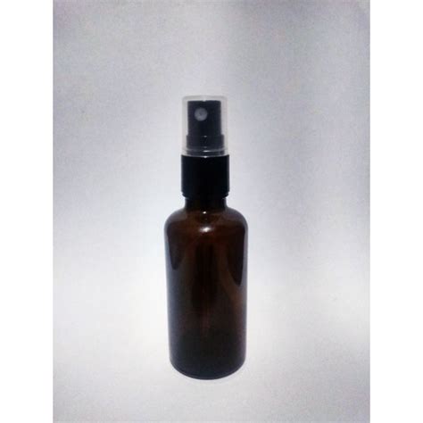 Jual Botol Kaca Amber Coklat Tebal 30ml Tutup Spray Hitam Shopee