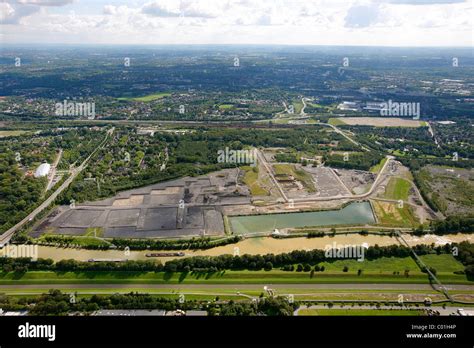 Aerial View NRW Urban Bismarck Quarter In Gelsenkirchen Rhein Herne