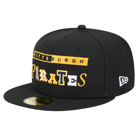 mens  era black pittsburgh pirates ransom fifty fitted hat