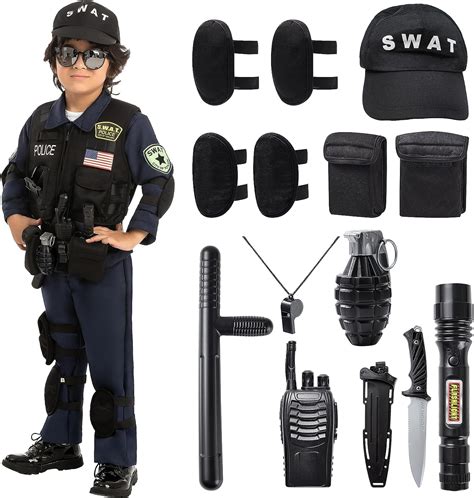 Spooktacular Creations Police Swat Costume For Kids Police