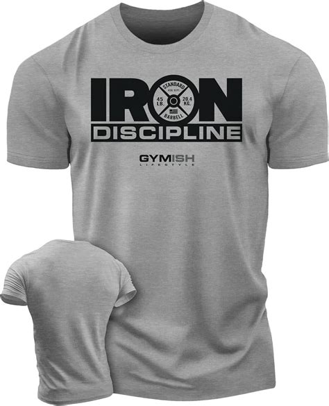 Gymish Iron Discipline Gym Workout Shirt For Men Motivational T Shirt