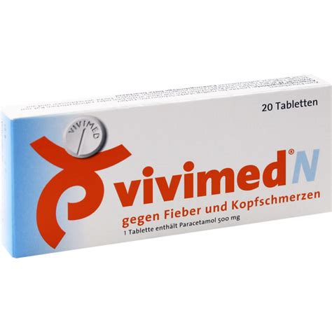 Vivimed N Gegen Fieber Und Kopfschmerzen Tabletten Beipackzettel