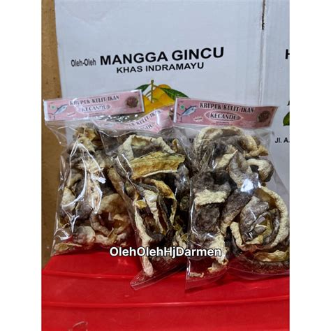 Jual Kerupuk Kulit Ikan Oleh Oleh Khas Indramayu Shopee Indonesia