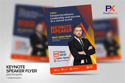 Keynote Speaker Flyer Template