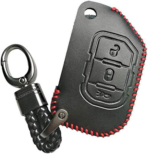 Amazon Alegender Buttons Leather Flip Key Fob Cover Case Remote