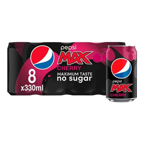 Pepsi Max Cherry 8 X 330ml Compare Prices And Buy Online