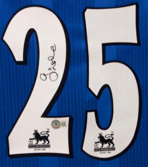 Gianfranco Zola Signed Chelsea Home Jersey (Beckett) | Pristine Auction