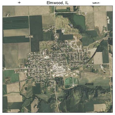 Aerial Photography Map of Elmwood, IL Illinois