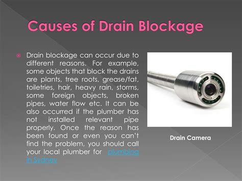 sydney drain camera inspection powerpoint