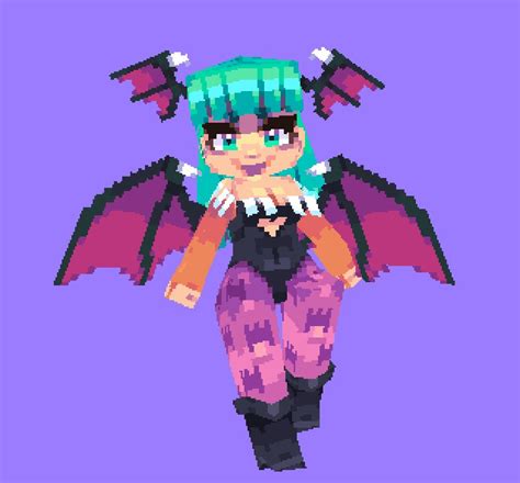 Violet On Twitter RT Violxiv Morrigan Aensland Lowpoly Pixelart