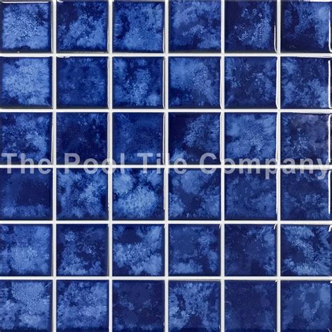 Cmc Mottled Mid Blue Mm Ceramic Mosaic Pool Tiles