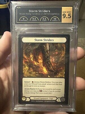 Storm Striders Cold Foil Pcg Arcane Rising St Edition Flesh