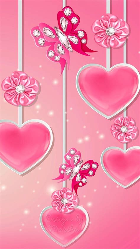 Girly Pink Hearts Wallpapers Top Free Girly Pink Hearts Backgrounds Wallpaperaccess