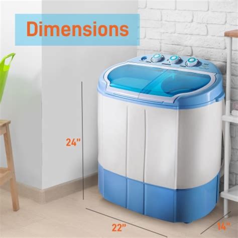 Pyle 2 In 1 Portable Compact Mini Top Load Washing Machine And Spin Dryer Unit 1 Piece Ralphs