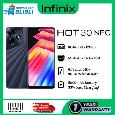 Promo Infinix HOT NFC GB GB Garansi Resmi Tahun Diskon Di Seller PUSAT HP PUSAT