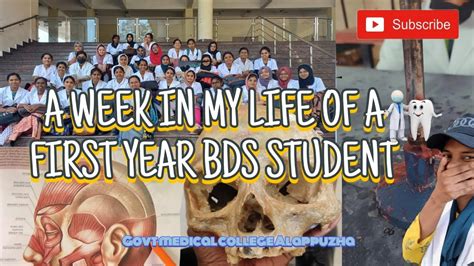 A Week In My Life As A First Year Bds Student Malayalam Govt