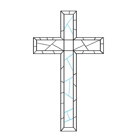 How To Draw A Cross Easy Step By Step Cross Drawing Tutorial For Beginners