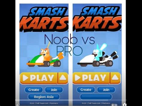 Smash Karts Noob Vs Pro Youtube