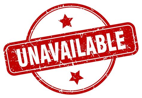 unavailable stamp unavailable  vintage grunge label stock vector