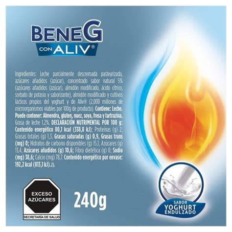 Yoghurt Bebible BeneG Natural 240 G Bodega Aurrera Despensa A Tu Casa