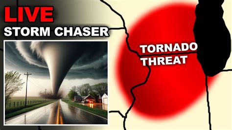 Live Storm Chaser Hunting Tornadoes In The Midwest Youtube