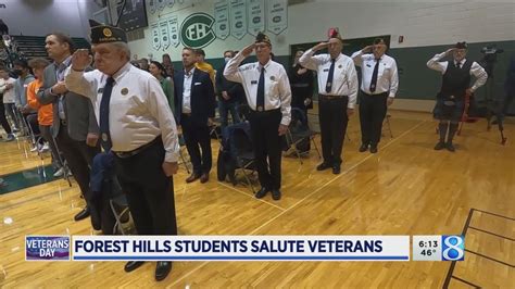 Students Honor Veterans Educate At Forest Hills Central Salute Youtube