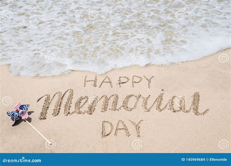 Memorial Day Background On The Beach Near Ocean Stock Photo Image Of