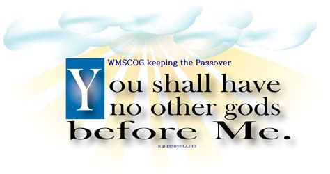 The First Commandment Of God The Passover Wmscog The Passover