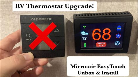 Micro Air Easytouch Rv Thermostat Unboxing And Installation Guide 149 Youtube