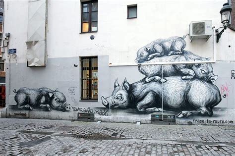 ROA Street Art Naturalisme Sur Les Murs Du Monde Blog Voyage Trace