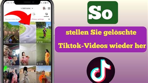 Neu So stellen Sie gelöschte TikTok Videos wieder her So stellen