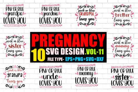 10 Pregnancy Typography T Shirt Design Graphic By Craft Bundles