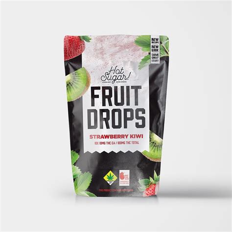 Hot Sugar By Grow Op Farms Sour Strawberry Kiwi Fruit Drops 100mg 10 Pack Leafly