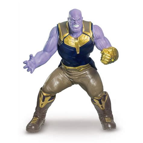 Boneco Thanos Gigante Cm Articulado Vinil Vingadores Linha Premium