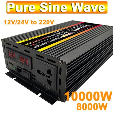 Купить с кэшбэком Onduleur De Puissance À Onde Sinusoïdale Pure 8000w