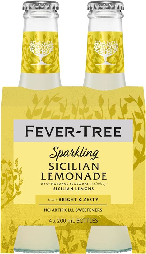 Fever Tree Sparkling Sicilian Lemonade Ml X Bottles Amazon Ca