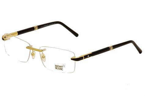 Mont Blanc Men's Eyeglasses MB0490 MB/0490 Rimless Optical Frame | JoyLot.com