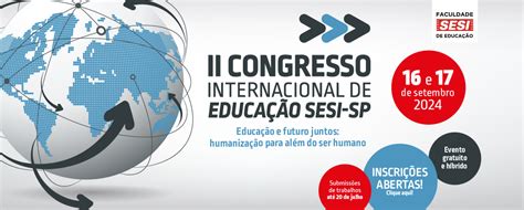 Ii Congresso Internacional De Educa O Sesi Sp