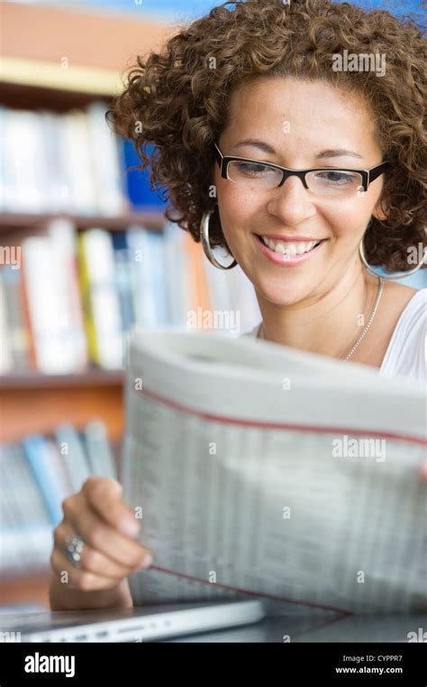 American Student Reading Newspaper Hi Res Stock Photography And Images