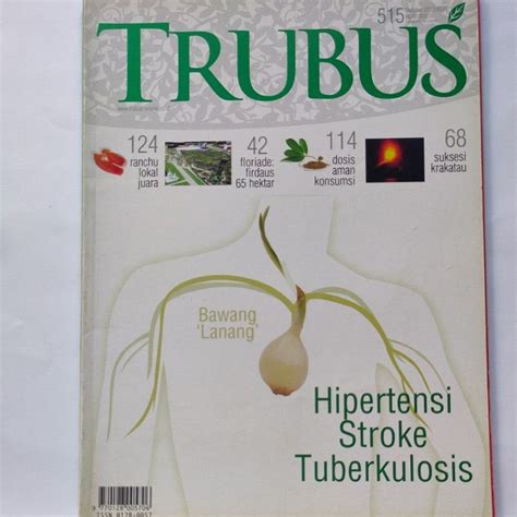 Jual Buku Majalah Trubus Original Edisi Oktober 2012 Hipertensi Stroke