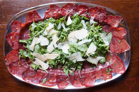 Carpaccio Di Bresaola Con Rucola E Parmigiano PassionePerLaTavola