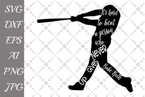 Baseball Player Svg By Prettydesignstudio Thehungryjpeg