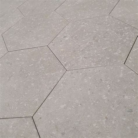 Carrelage Hexagonal Portland Taupe Mat 22 5x25 9 Cm Sol Et Mur