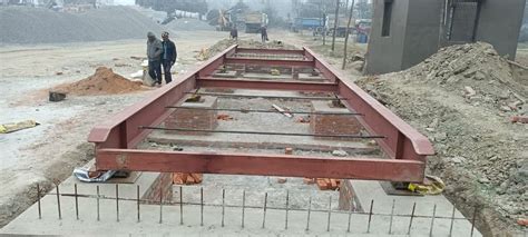 Concrete Platform Weighbridge 6m Weighing Capacity 1000 Ton At