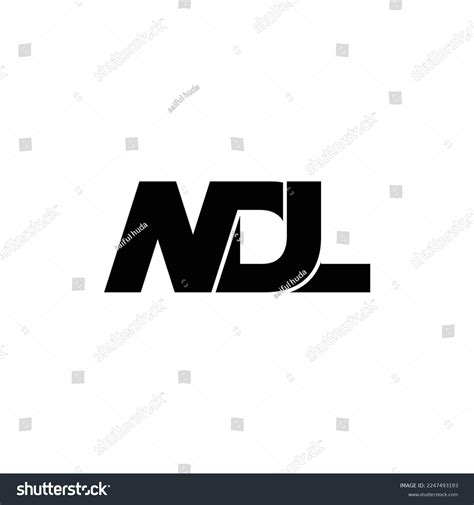 Ndl Letter Monogram Logo Design Vector Stock Vector (Royalty Free ...